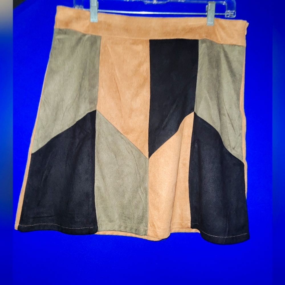 SUEDE mini skirt
